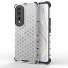 For Honor 80 Pro Honeycomb Phone Case(White) - 1