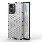 For Honor 80 SE Honeycomb Phone Case(White) - 1