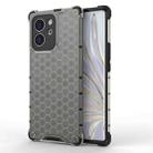 For Honor 80 SE Honeycomb Phone Case(Black) - 1