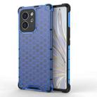 For Honor 80 SE Honeycomb Phone Case(Blue) - 1