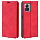 For Motorola Moto X30 Pro Retro-skin Magnetic Suction Leather Phone Case(Red) - 1