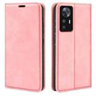 For Xiaomi 12T / 12T Pro / Redmi K50 Ultra Retro-skin Magnetic Suction Leather Phone Case(Pink) - 1