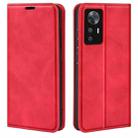 For Xiaomi 12T / 12T Pro / Redmi K50 Ultra Retro-skin Magnetic Suction Leather Phone Case(Red) - 1