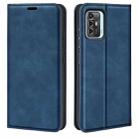 For ZTE Blade A72 5G Retro-skin  Magnetic Suction Leather Phone Case(Dark Blue) - 1