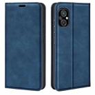 For Xiaomi Poco M5 4G Retro-skin Magnetic Suction Leather Phone Case(Dark Blue) - 1