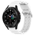 For Samsung  Galaxy Watch4 Classic 42mm Armor Pure Color Silicone Watch Band(White) - 1