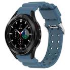 For Samsung  Galaxy Watch4 Classic 42mm Armor Pure Color Silicone Watch Band(Blue) - 1