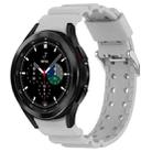 For Samsung  Galaxy Watch4 Classic 42mm Armor Pure Color Silicone Watch Band(Grey) - 1