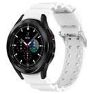 For Samsung  Galaxy Watch4 Classic 46mm Armor Pure Color Silicone Watch Band(White) - 1