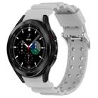 For Samsung  Galaxy Watch4 Classic 46mm Armor Pure Color Silicone Watch Band(Grey) - 1