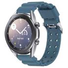 For Samsung Galaxy Watch3 41mm Armor Pure Color Silicone Watch Band(Blue) - 1