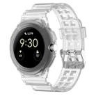 For Google Pixel Watch Integrated Fully Enclosed Silicone Watch Band(Transparent) - 1
