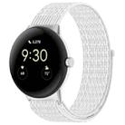 For Google Pixel Watch Nylon Weave Watch Band(White) - 1