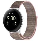 For Google Pixel Watch Nylon Weave Watch Band(Sand Pink) - 1