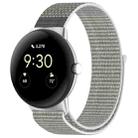 For Google Pixel Watch Nylon Weave Watch Band(Grayish White) - 1