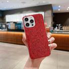 For iPhone 14 Plus Glitter Sequins Epoxy TPU Phone Case(Red) - 1