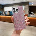For iPhone 14 Pro Glitter Sequins Epoxy TPU Phone Case(Pink) - 1