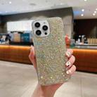 For iPhone 13 Glitter Sequins Epoxy TPU Phone Case(Gold) - 1