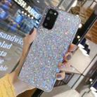 For Samsung Galaxy Note10 Glitter Sequins Epoxy TPU Phone Case(Silver) - 1