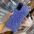 For Samsung Galaxy Note10+ Glitter Sequins Epoxy TPU Phone Case(Blue) - 1