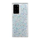 For Samsung Galaxy Note20 Glitter Sequins Epoxy TPU Phone Case(Silver) - 1