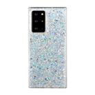 For Samsung Galaxy Note20 Ultra Glitter Sequins Epoxy TPU Phone Case(Silver) - 1