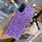 For Samsung Galaxy A50/A30S/A50s Glitter Sequins Epoxy TPU Phone Case(Purple) - 1