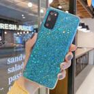 For Samsung Galaxy A12 Glitter Sequins Epoxy TPU Phone Case(Green) - 1