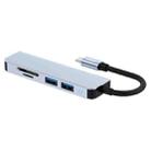 ENKAY Hat-Prince 5 in 1 Docking Station Adapter HUB SD/TF Card Reader, Interface:Type-C - 1