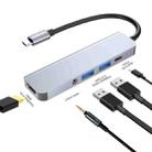 ENKAY Hat-Prince 5 in 1 Type-C Hub 4K HDMI Converter Docking Station 3.5mm Audio Jack Adapter - 1