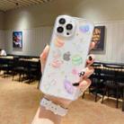 For iPhone 14 Pro Max Cosmic Star Glitter Epoxy TPU Phone Case(Transparent) - 1