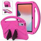 For OPPO Pad Air 10.36  2022 EVA Shockproof Tablet Case with Holder(Rose Red) - 1