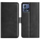 For Motorola Moto S30 Pro Dual-side Magnetic Buckle Leather Phone Case(Black) - 1