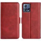 For Motorola Moto S30 Pro Dual-side Magnetic Buckle Leather Phone Case(Red) - 1