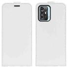 For ZTE Blade A72 5G R64 Texture Vertical Flip Leather Phone Case(White) - 1