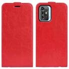 For ZTE Blade A72 5G R64 Texture Vertical Flip Leather Phone Case(Red) - 1