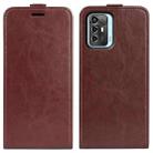 For ZTE Blade A72 5G R64 Texture Vertical Flip Leather Phone Case(Brown) - 1