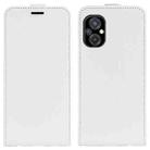 For Xiaomi Poco M5 R64 Texture Vertical Flip Leather Phone Case(White) - 1