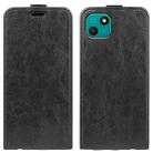 For Wiko T10 R64 Texture Vertical Flip Leather Phone Case(Black) - 1