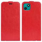 For Wiko T10 R64 Texture Vertical Flip Leather Phone Case(Red) - 1