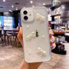 For iPhone 13 Pearl Bow Glitter Epoxy TPU Phone Case(Three Knots) - 1