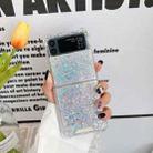 For Samsung  Galaxy Z Flip3 Glitter Sequins Epoxy TPU Phone Case(Silver) - 1