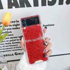 For Samsung  Galaxy Z Flip3 Glitter Sequins Epoxy TPU Phone Case(Red) - 1