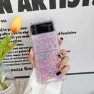 For Samsung  Galaxy Z Flip3 Glitter Sequins Epoxy TPU Phone Case(Pink) - 1