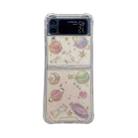 For Samsung Galaxy Z Flip4 Cosmic Star Glitter Epoxy TPU Phone Case(Transparency) - 1