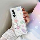 For Samsung Galaxy Z Fold3 Cosmic Star Glitter Epoxy TPU Phone Case(Transparency) - 1
