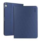 For iPad 10th Gen 10.9 2022 ENKAY PC Back Cover Smart Leather Tablet Case with Pen Slot & Holder(Dark Blue) - 1