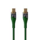65W USB-C / Type-C to Type-C Transparent Fast Charging Data Cable, Length: 1m(Green) - 1