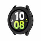 For Samsung Galaxy Watch4/5 40mm ENKAY Hat-Prince Waterproof Full Coverage PC Frame + 9H Tempered Glass Case(Black) - 1