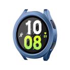 For Samsung Galaxy Watch4/5 40mm ENKAY Hat-Prince Waterproof Full Coverage PC Frame + 9H Tempered Glass Case(Grey Blue) - 1